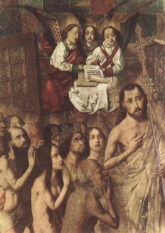 Bartolome Bermejo Christ Leading the Patriarchs to the Paradise (detail) china oil painting image